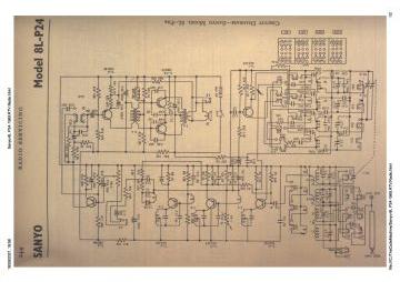 Sanyo 8L P24 schematic circuit diagram